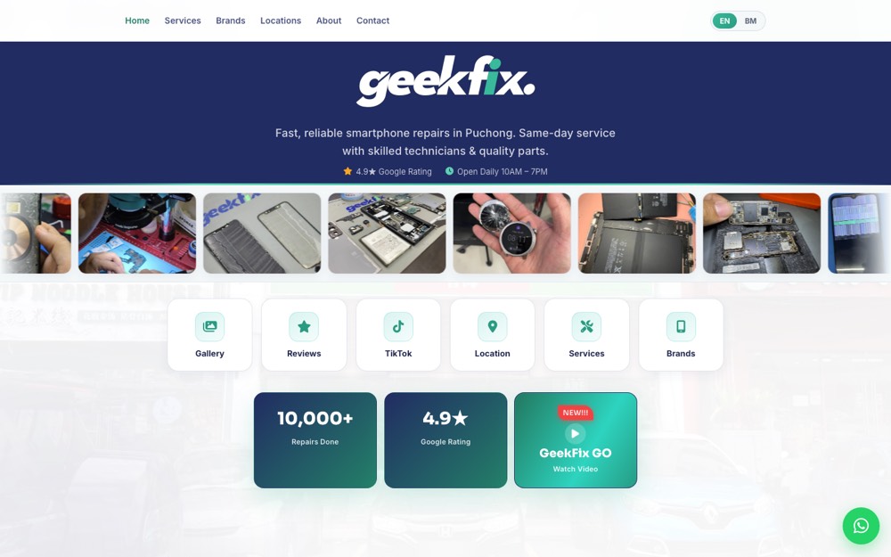 Laman GeekFix Puchong