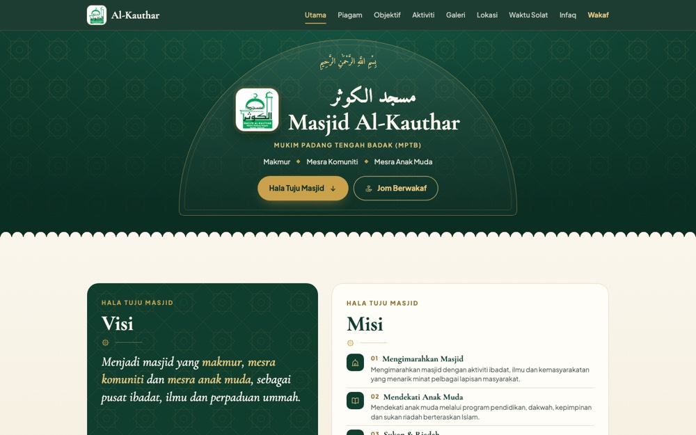 Laman Masjid Al-Kauthar Ketereh